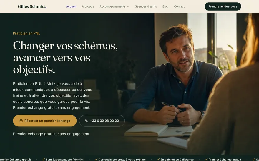 Exemple de site de pnl à Metz, ambiance Cinématique